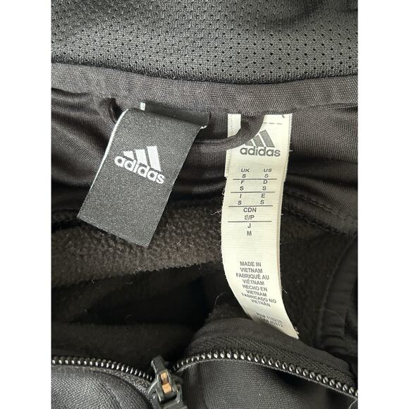 Adidas Pittsburgh Penguins NHL Hoodie Jacket Small Black ClimaWarm Full Zip - Picture 7 of 11